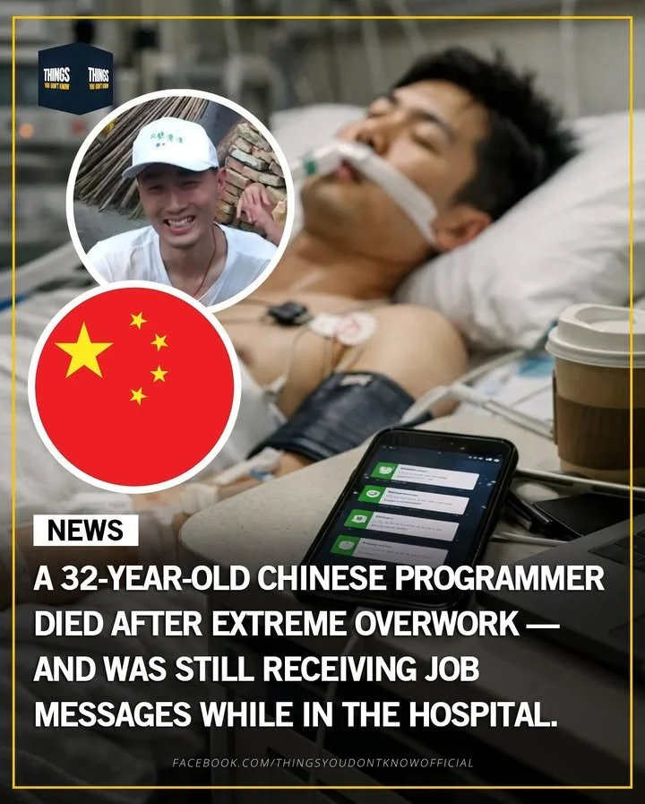 32-year-old programmer dies from overwork while receiving messages in hospital