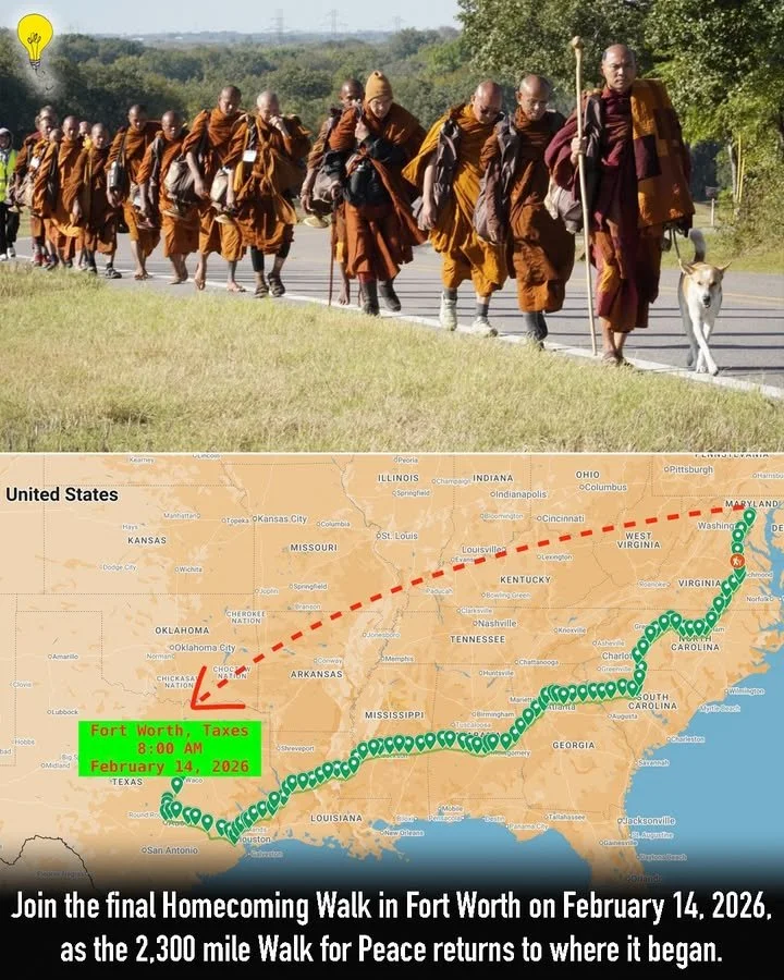 Participants walking in the Walk for Peace event in Fort Worth, symbolizing unity.