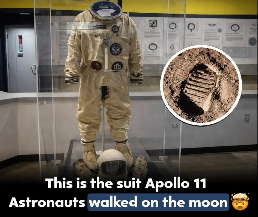 Astronaut in lunar overshoes leaving distinct footprints on the Moon's surface.