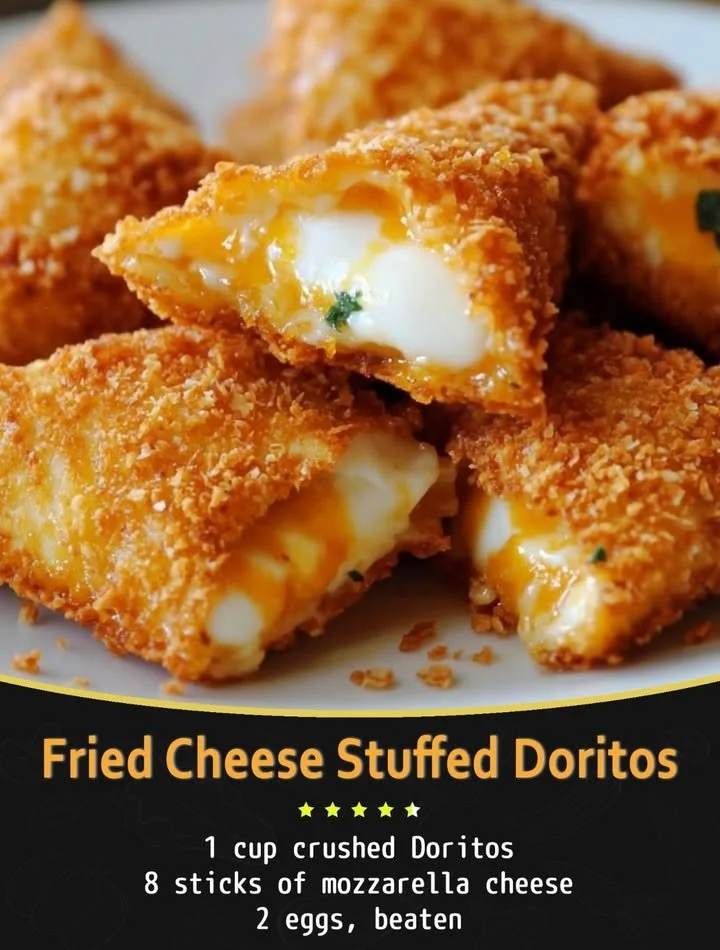 Fried Cheese Stuffed Doritos served in a bowl, showcasing crispy and cheesy goodness.