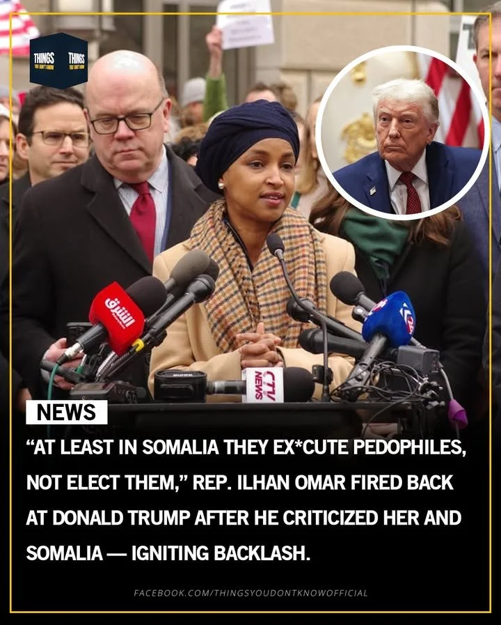 Ilhan Omar responds to Trump in Epstein controversy.