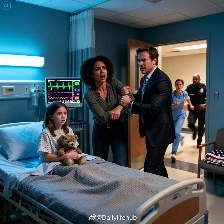 Father in court demonstrating stability as a loving parent for his daughter.