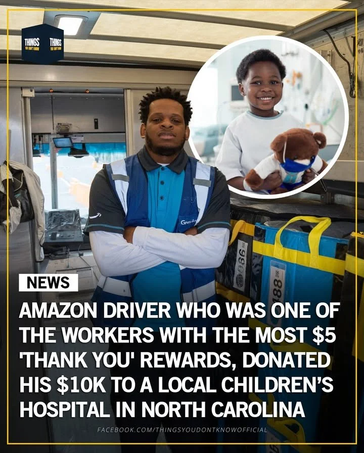 Amazon delivery driver in North Carolina restoring faith in humanity with $10,000 reward.
